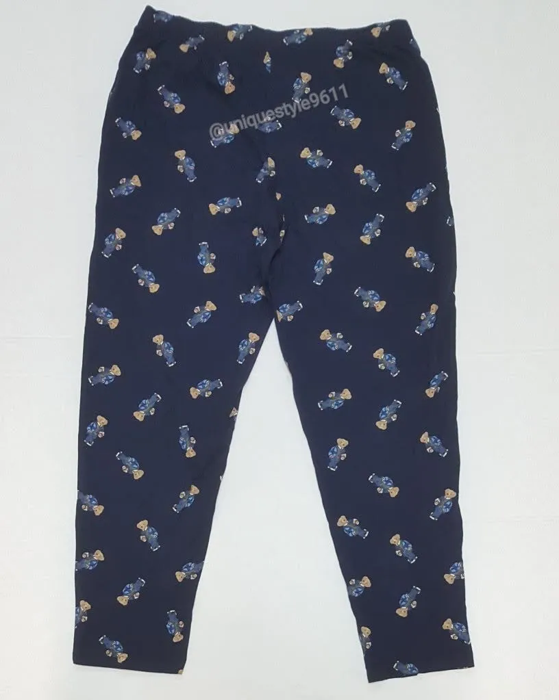 Nwt Polo Ralph Lauren Navy Mascot Football Bear Pajama Pants