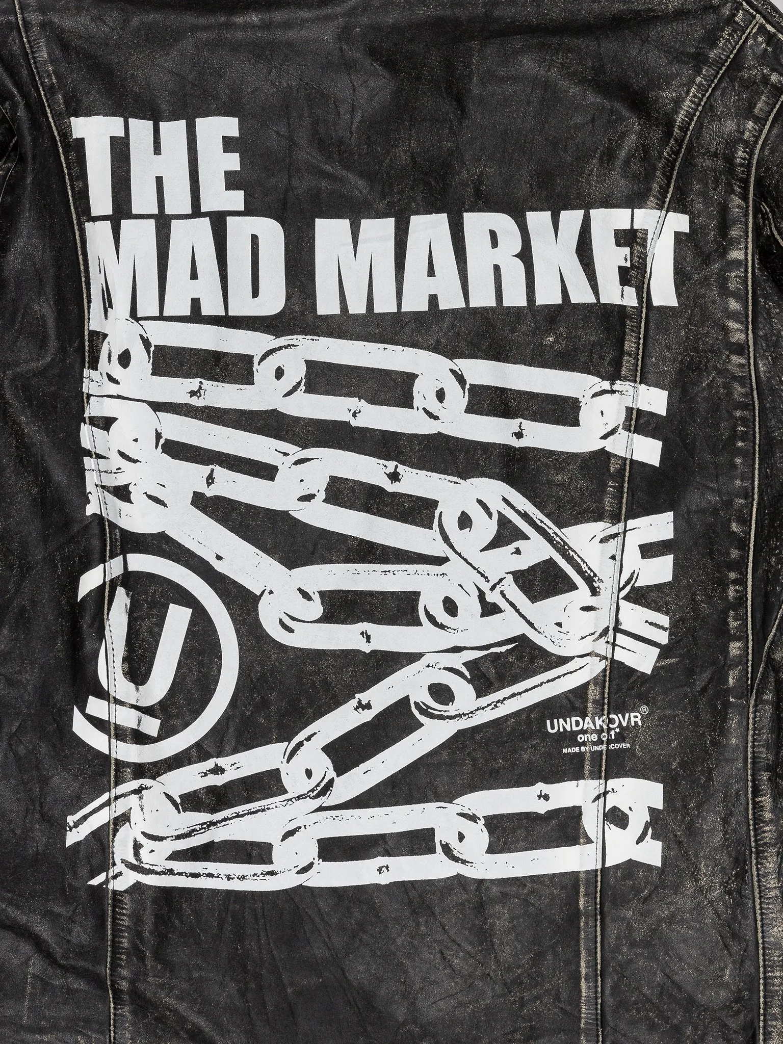 One-off MAD MARKET Hooded Leather Jacket