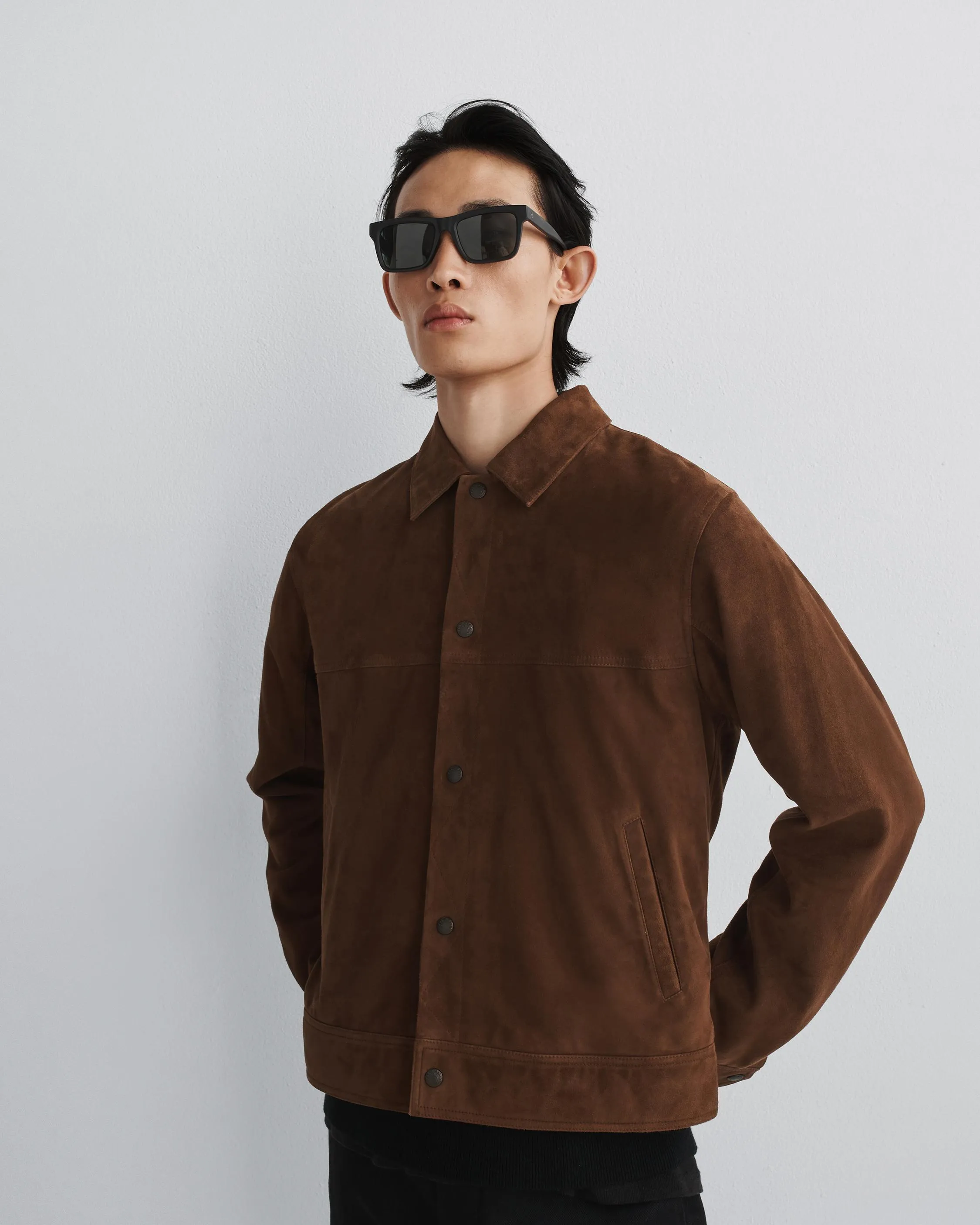 Owen Suede Trucker Jacket