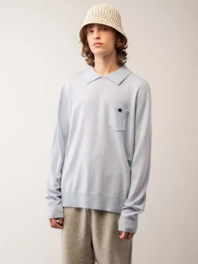 Polo Sweater - Baby Blue