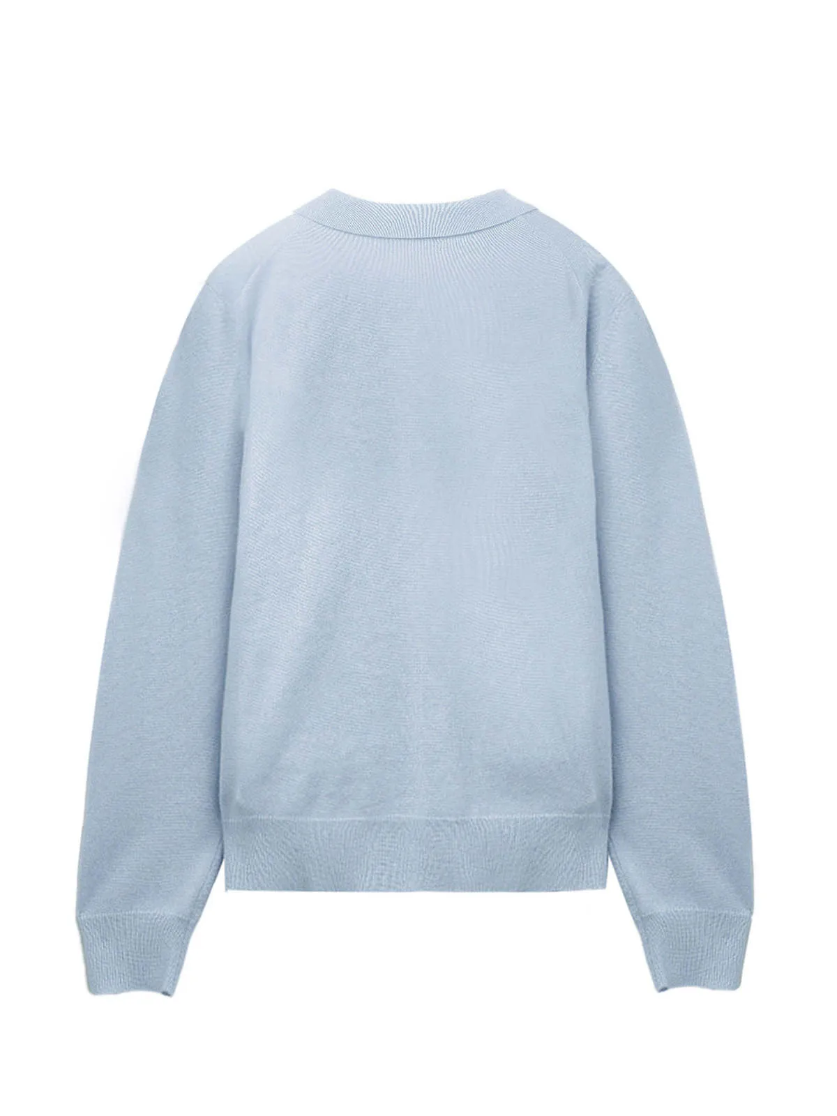 Polo Sweater - Baby Blue