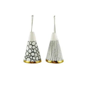 Porcelain Peak White Earrings - Pilar Rojas