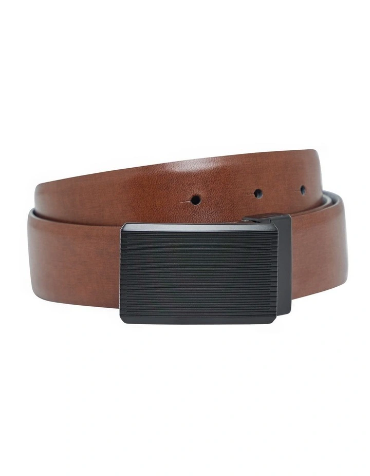 Powder Coat Reversible Belt in Black