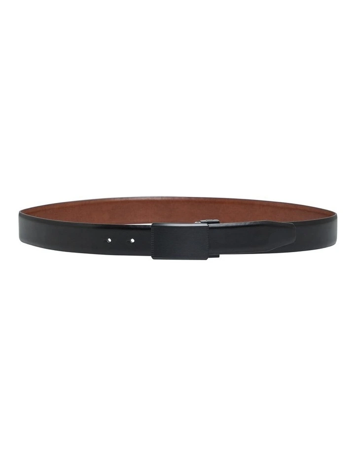 Powder Coat Reversible Belt in Black