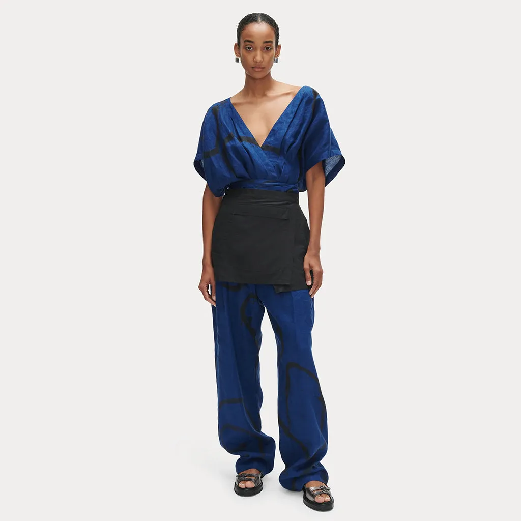 Rachel Comey Woman Vattene Blouse Navy Blue