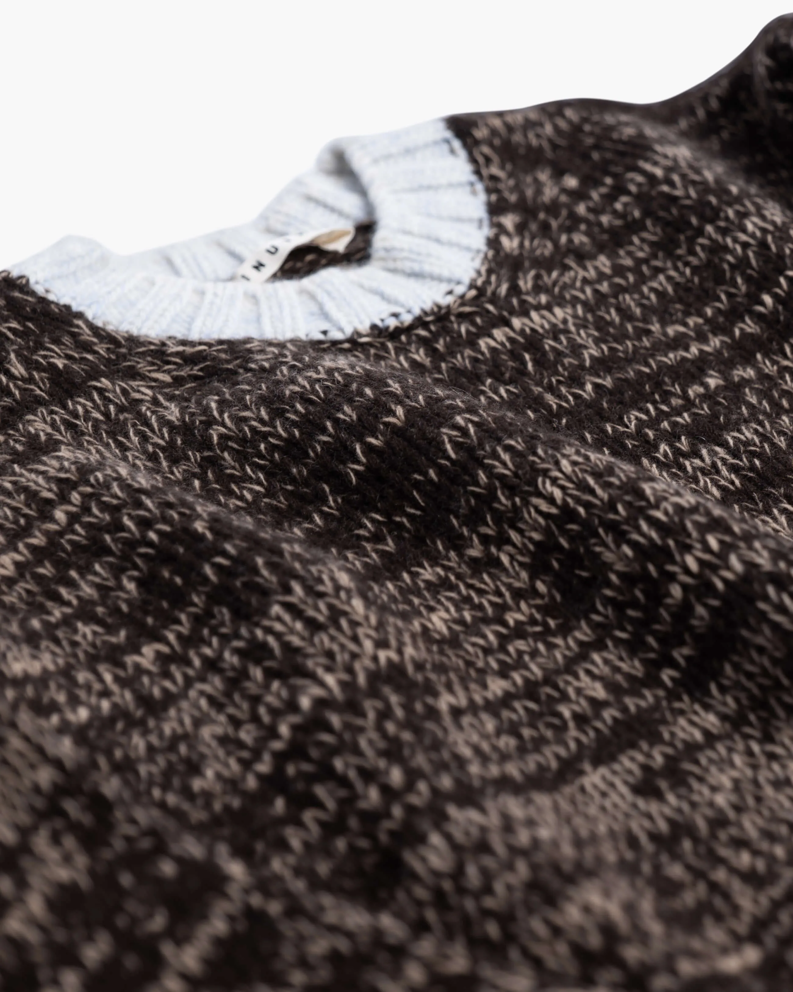  Relaxed Knit Sweater Brown - Beige 