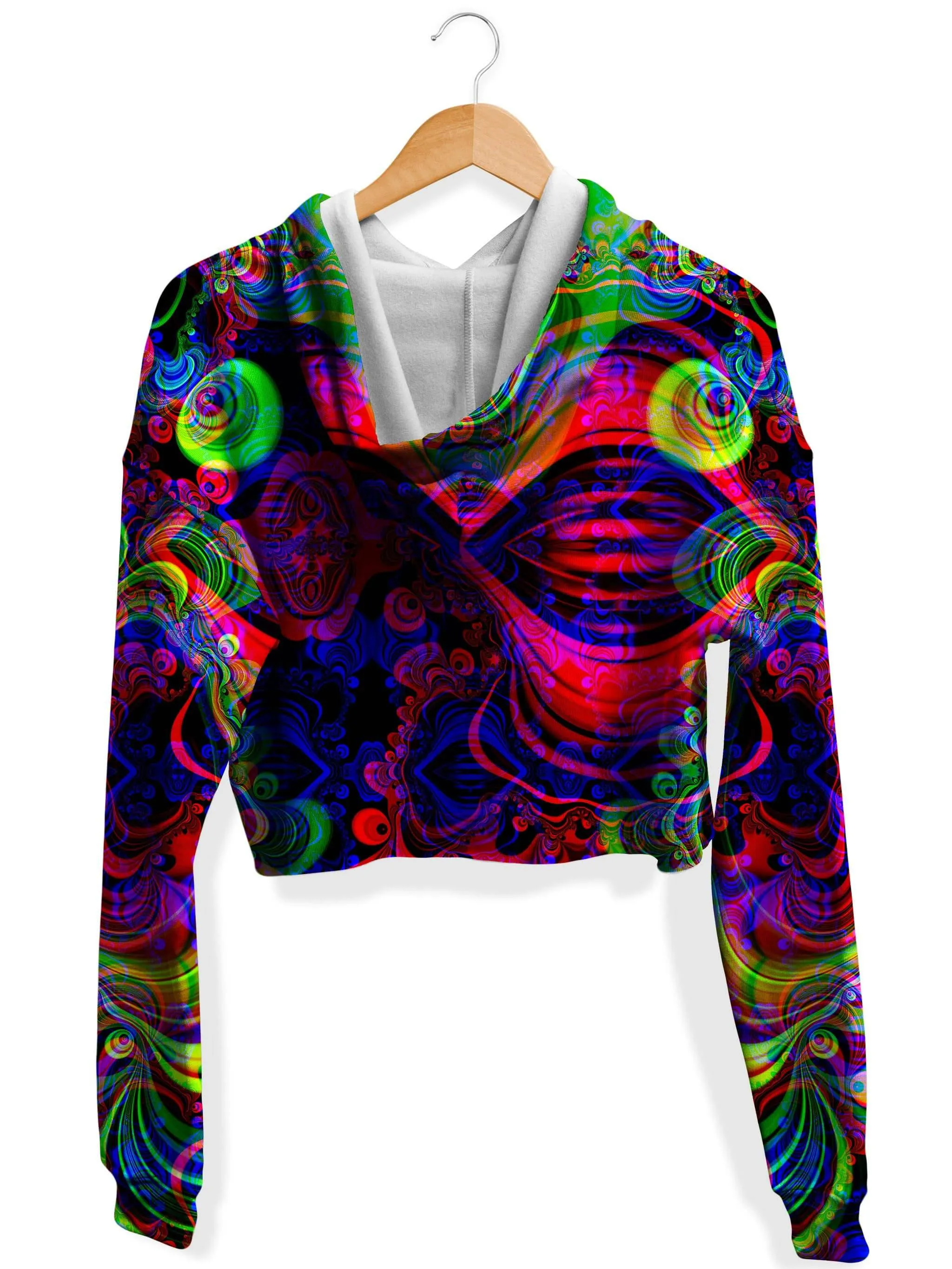 RGB Fleece Crop Hoodie