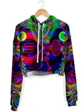 RGB Fleece Crop Hoodie