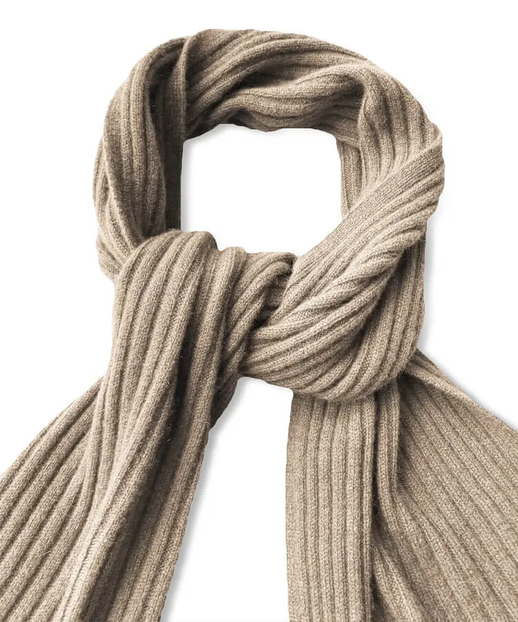 Ribbed men’s scarf