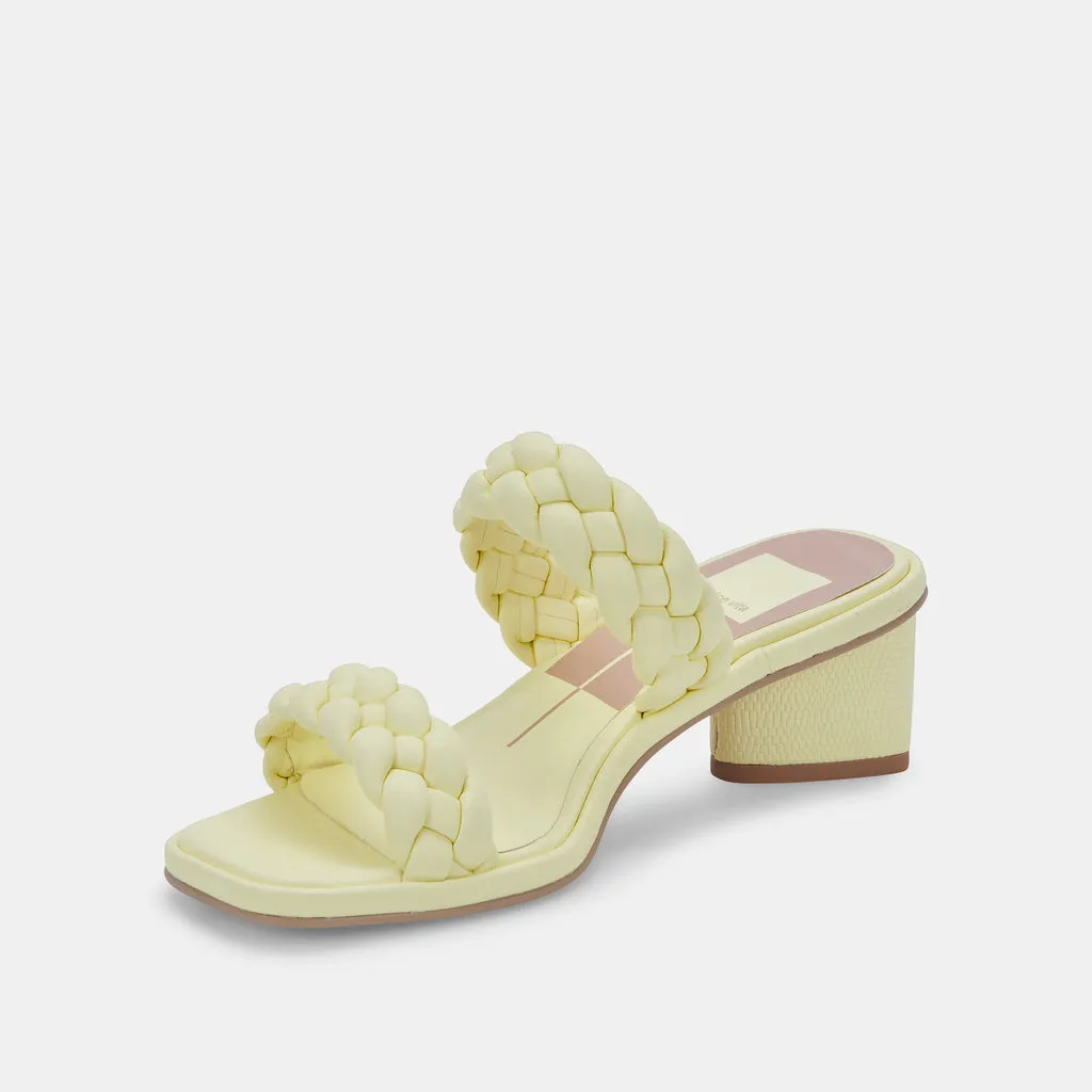 RONIN Sandals Lemon Cream Stella | Braided Lemon Cream Sandals– Dolce Vita 6866100191298