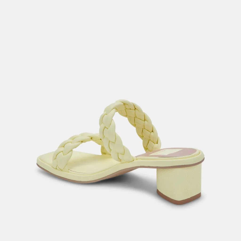 RONIN Sandals Lemon Cream Stella | Braided Lemon Cream Sandals– Dolce Vita 6866100191298