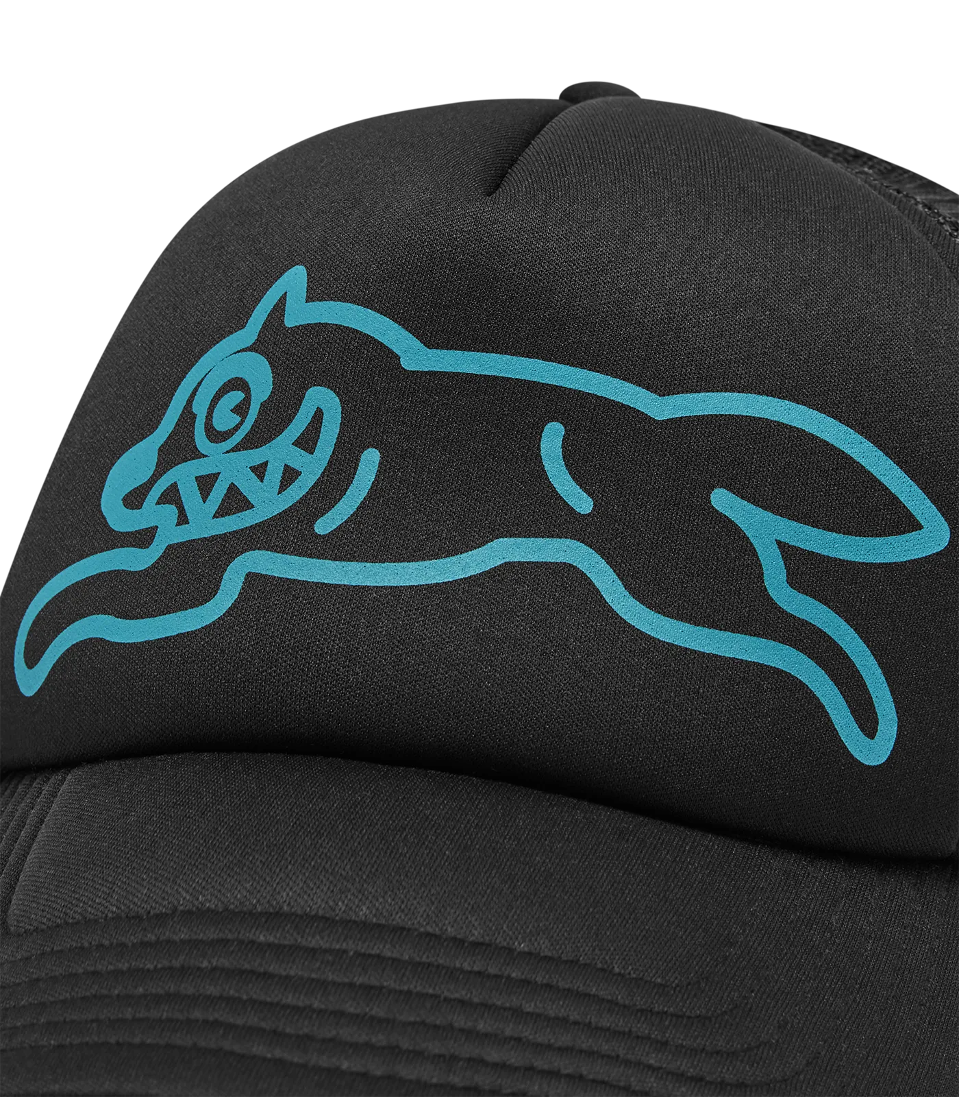 RUNNING DOG TRUCKER HAT - BLACK