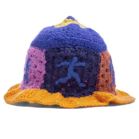 Running Man Crochet Hat - Multi