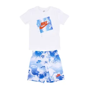 SET DAZE T-SHIRT + SHORT Bimbo Bianco