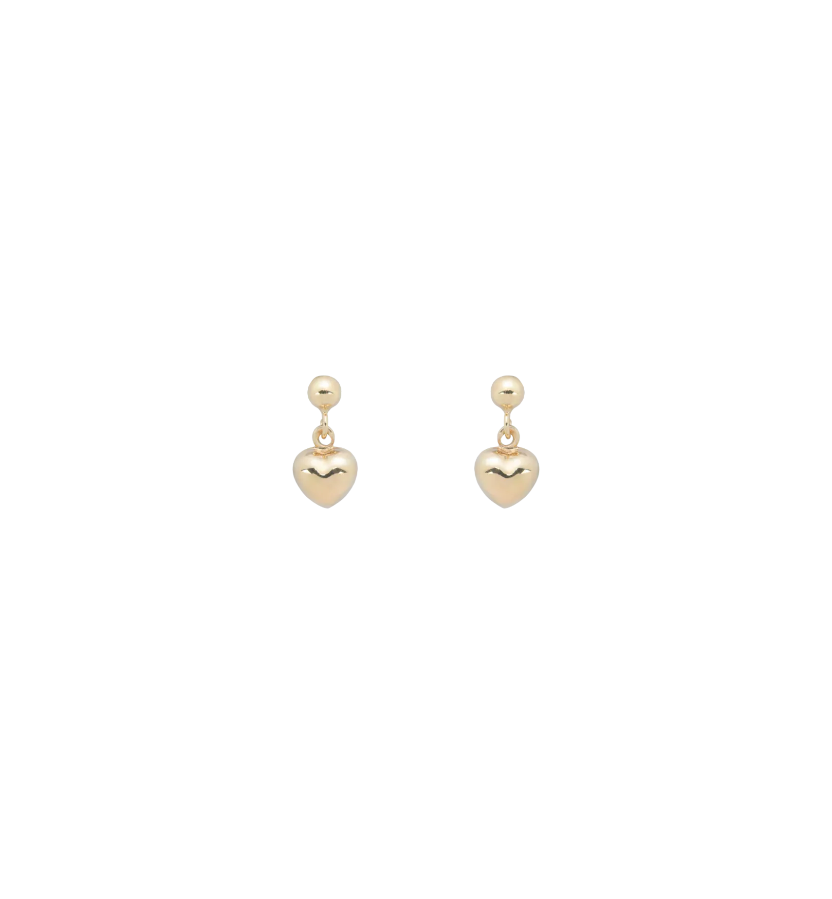 Set Of Heart Earrings 14K