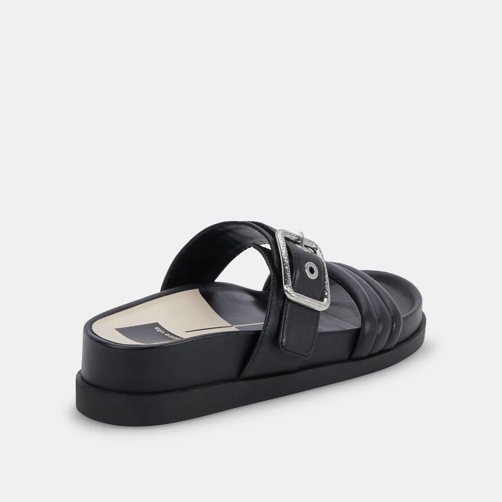 SHAILA SANDALS BLACK LEATHER– Dolce Vita 6895426437186