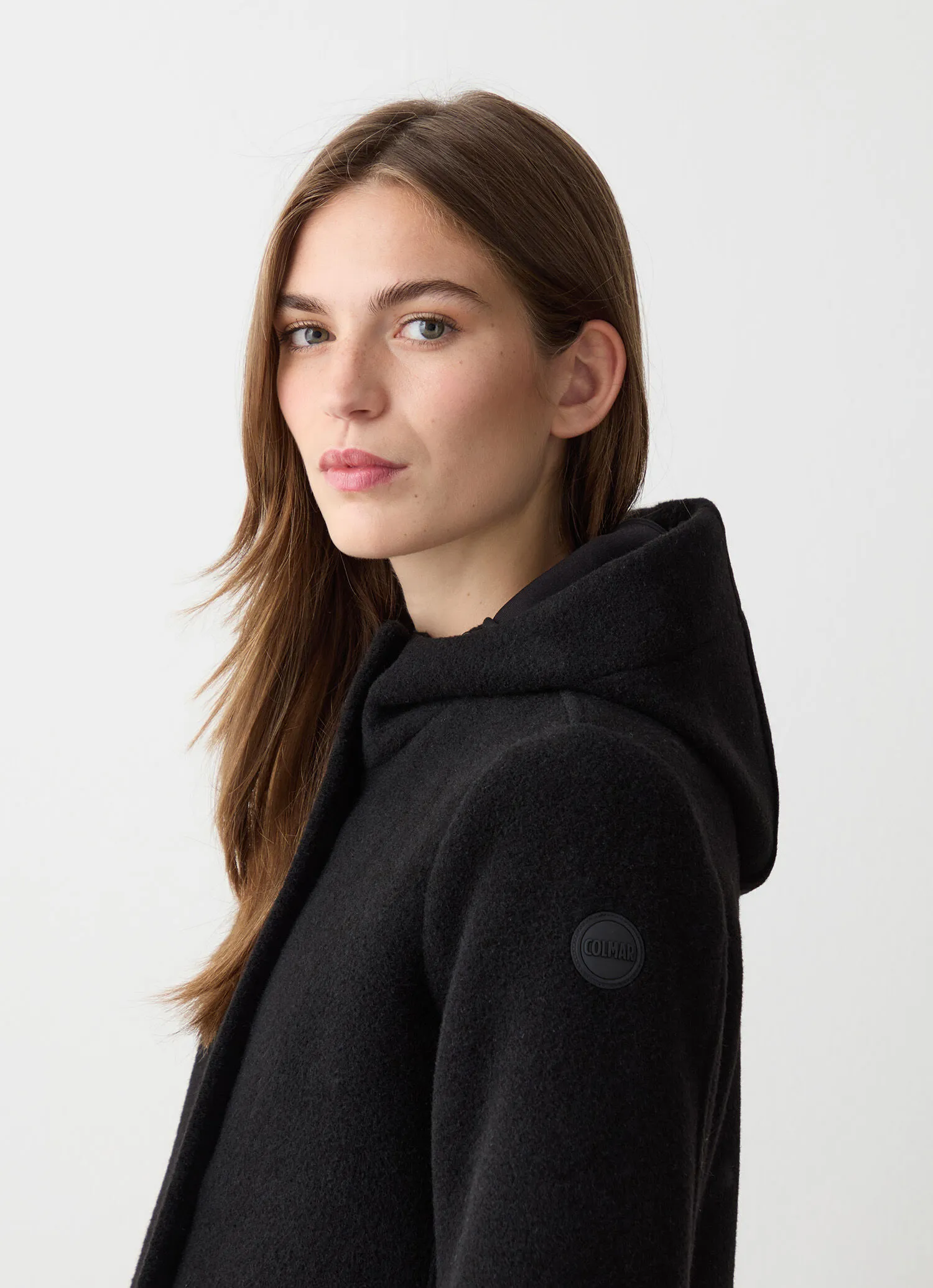 Short wool baize coat-