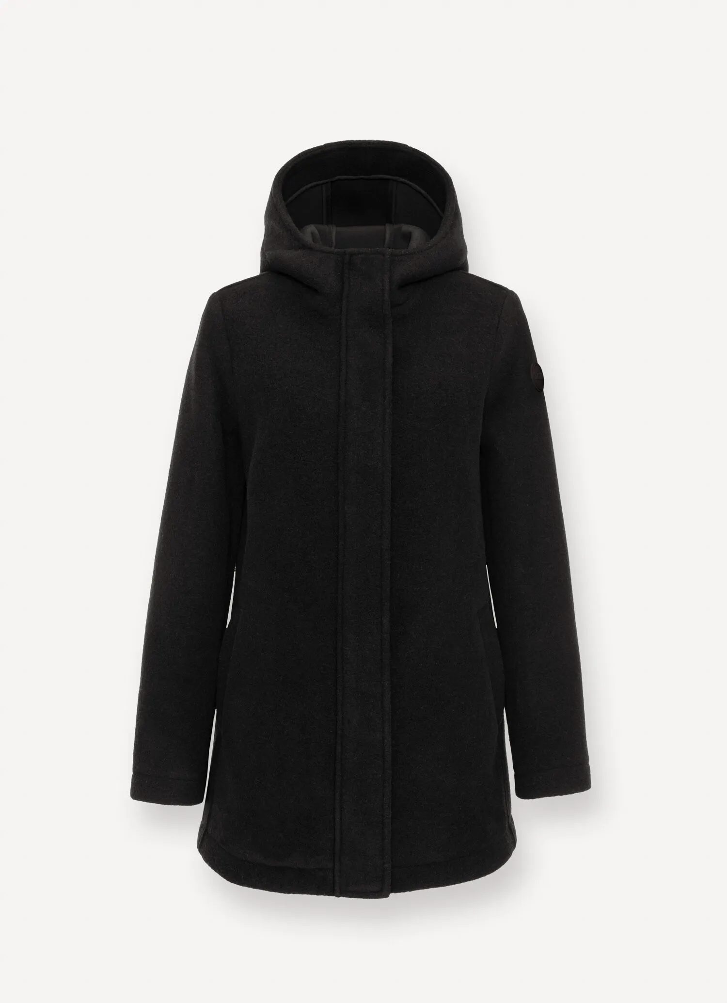 Short wool baize coat-