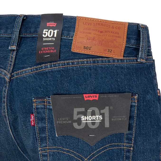 SHORTS 501 Man Fire go in Denim dark