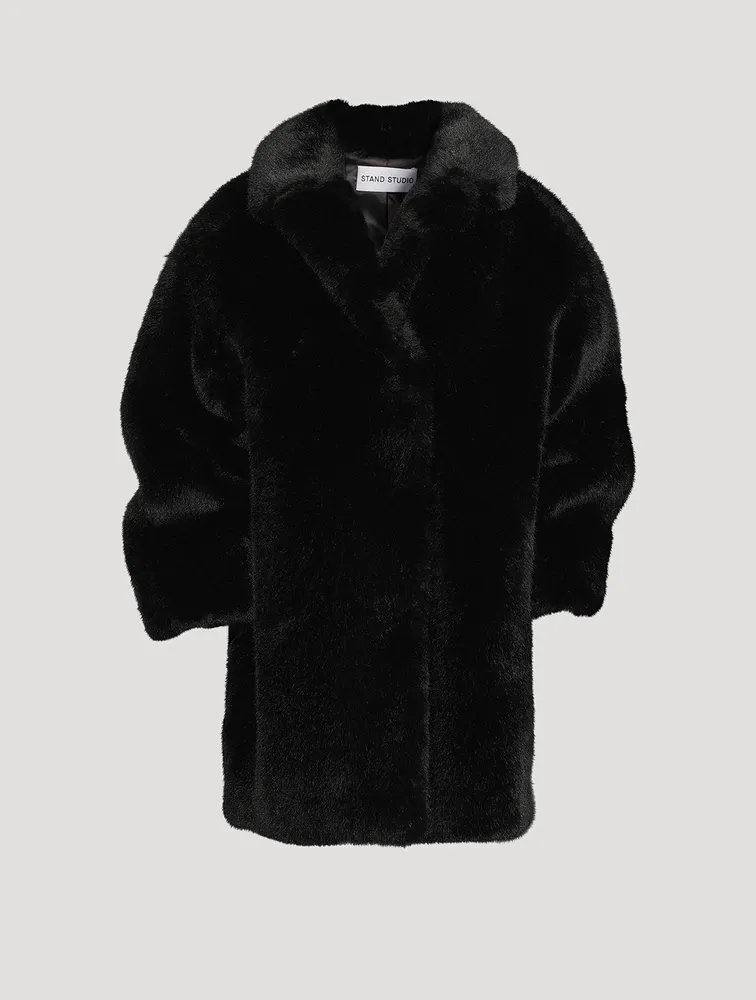 STAND STUDIO Camille Cocoon Teddy Coat