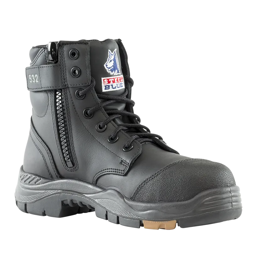 Steel Blue Argyle Zip Composite Toe Safety Work Boots