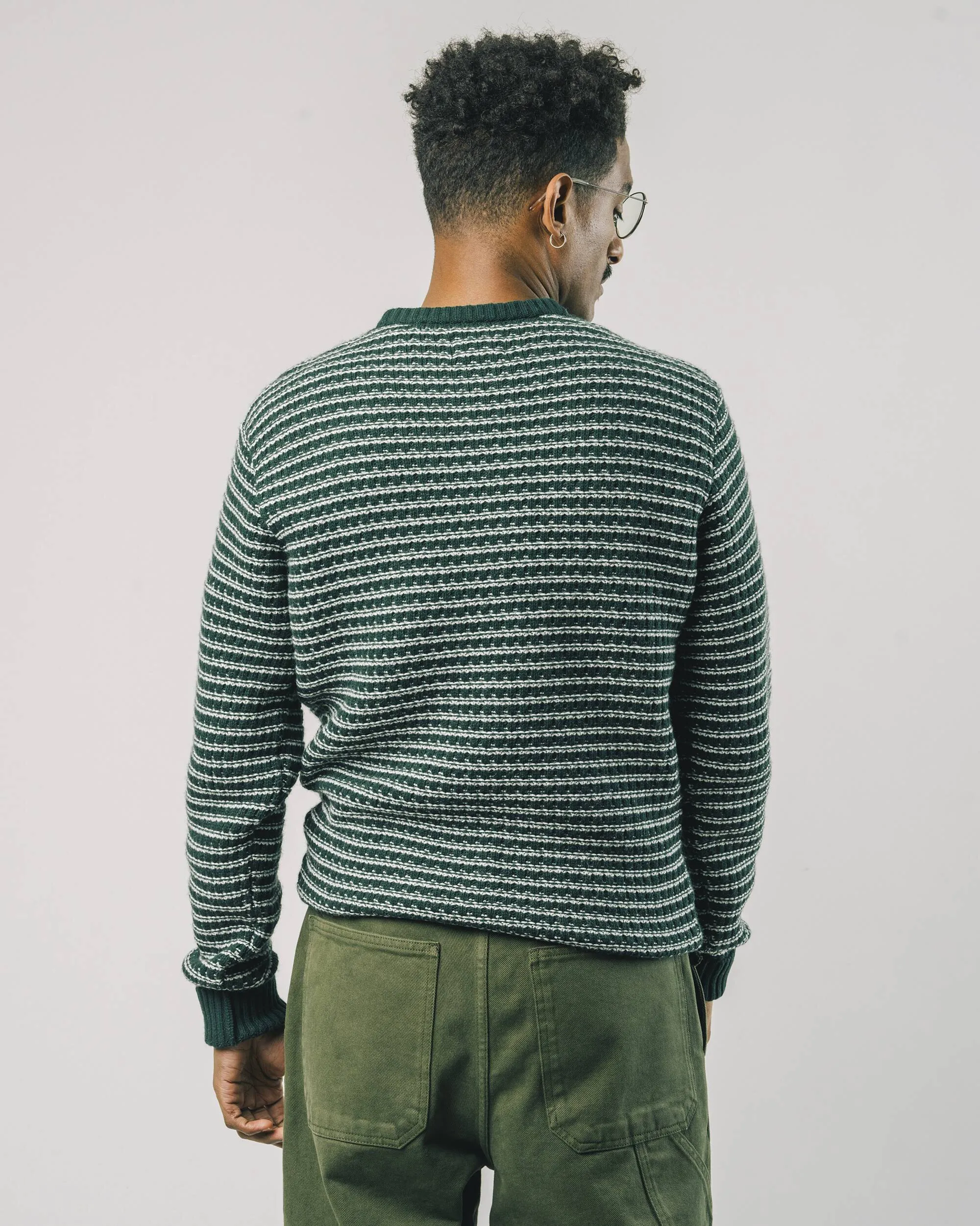 Stripes Sweater Dark Green