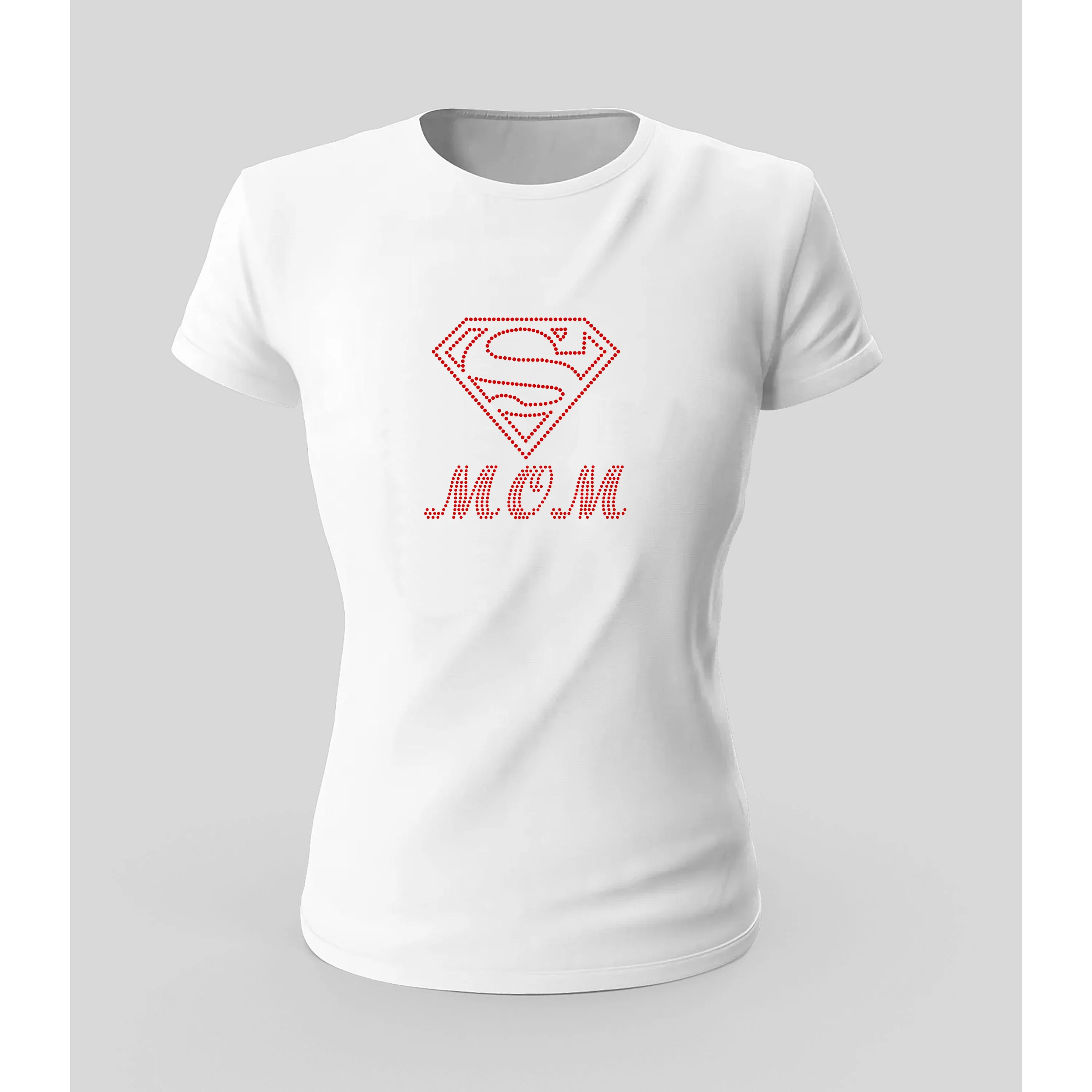 Super Mom Rhinestone T Shirt