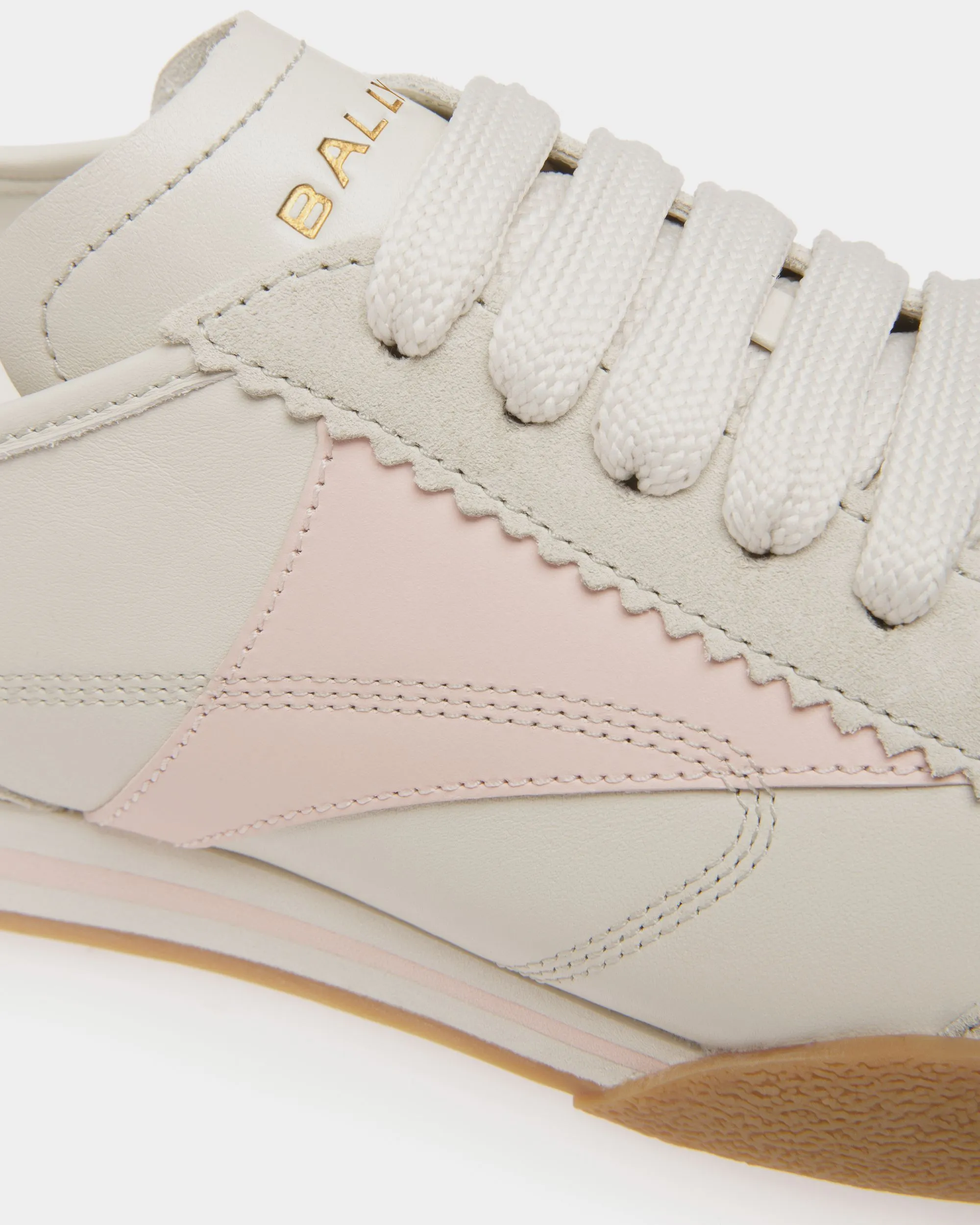 Sussex Sneaker In Dusty White And Dusty Petal Leather 