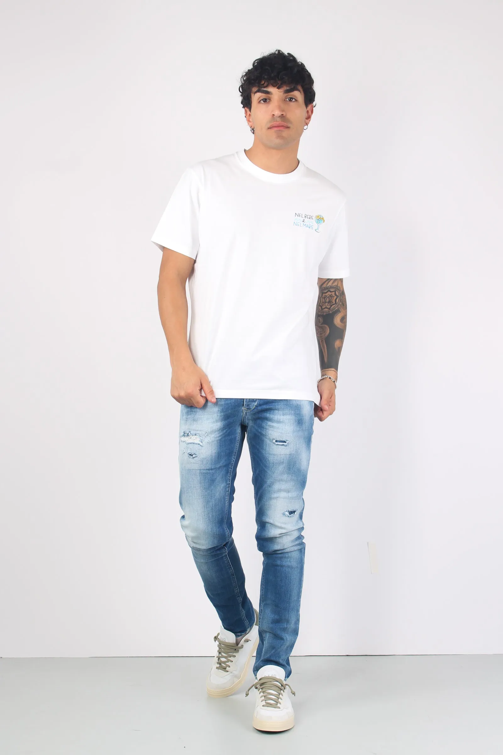 T-shirt Bere Mare Bianco