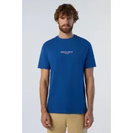 T-shirt con stampa heritage uomo Blu Cobalto