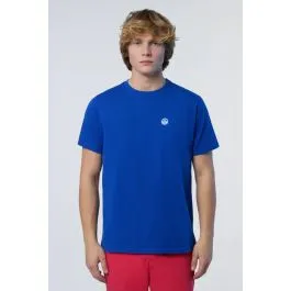 T-shirt in cotone organico uomo Blu Cobalto