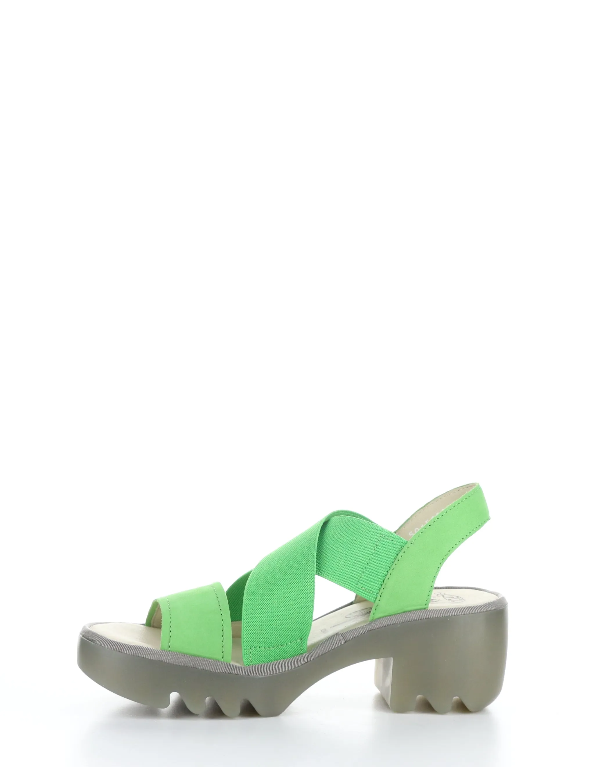 TAJI502FLY 003 GREEN Round Toe Sandals