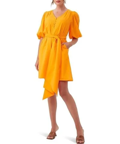 Trina Turk Malina Dress In Florida Orange