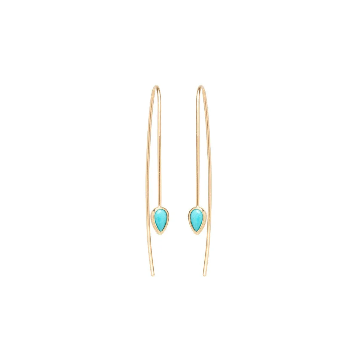 Turquoise Teardrop Earrings