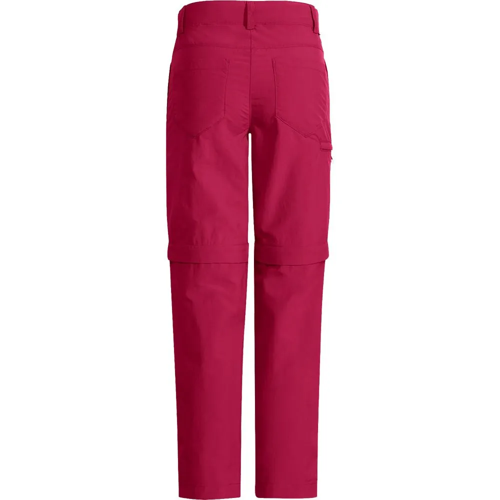 VAUDE - Detective Antimos Zip-Off Pants Kids crimson red