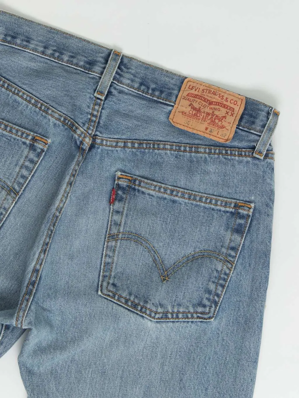 Vintage Levis 501 jeans 31 x 32 blue stonewash 90s