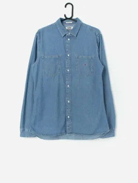 Vintage Tommy Jeans light blue denim shirt – Small / Medium