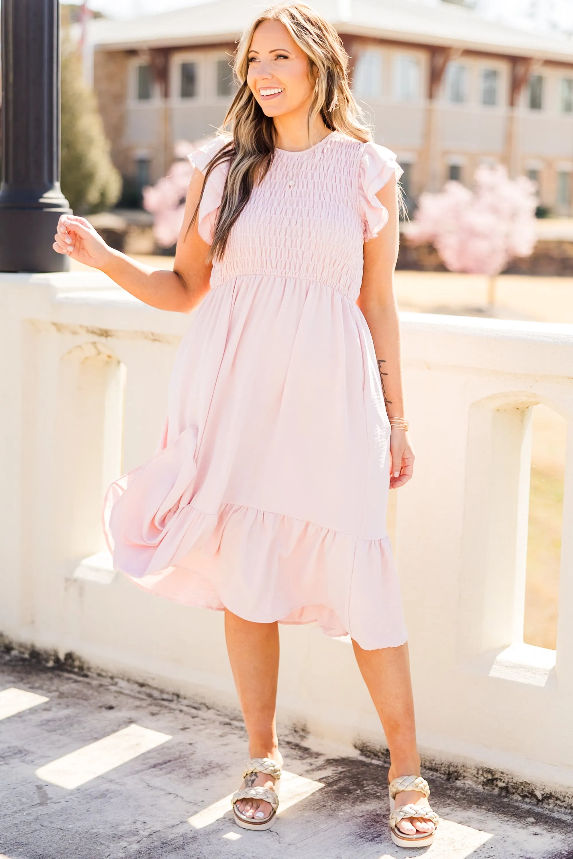 Wander All Over Dress, Pink