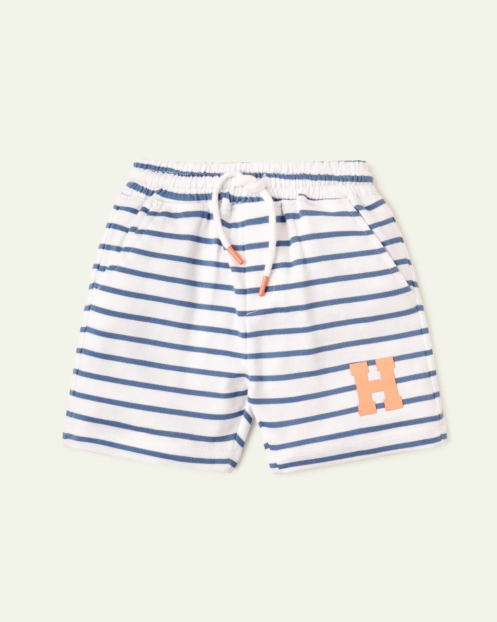 White Stripe Shorts