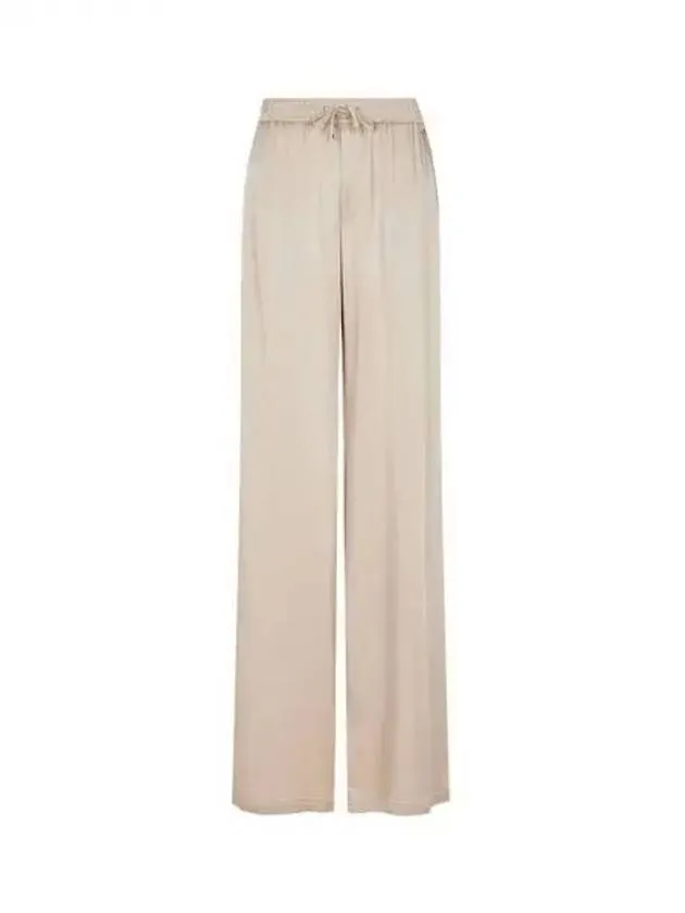 Women s glossy string banding pants dark beige 271510