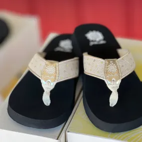 Yellow box Gold Sandals