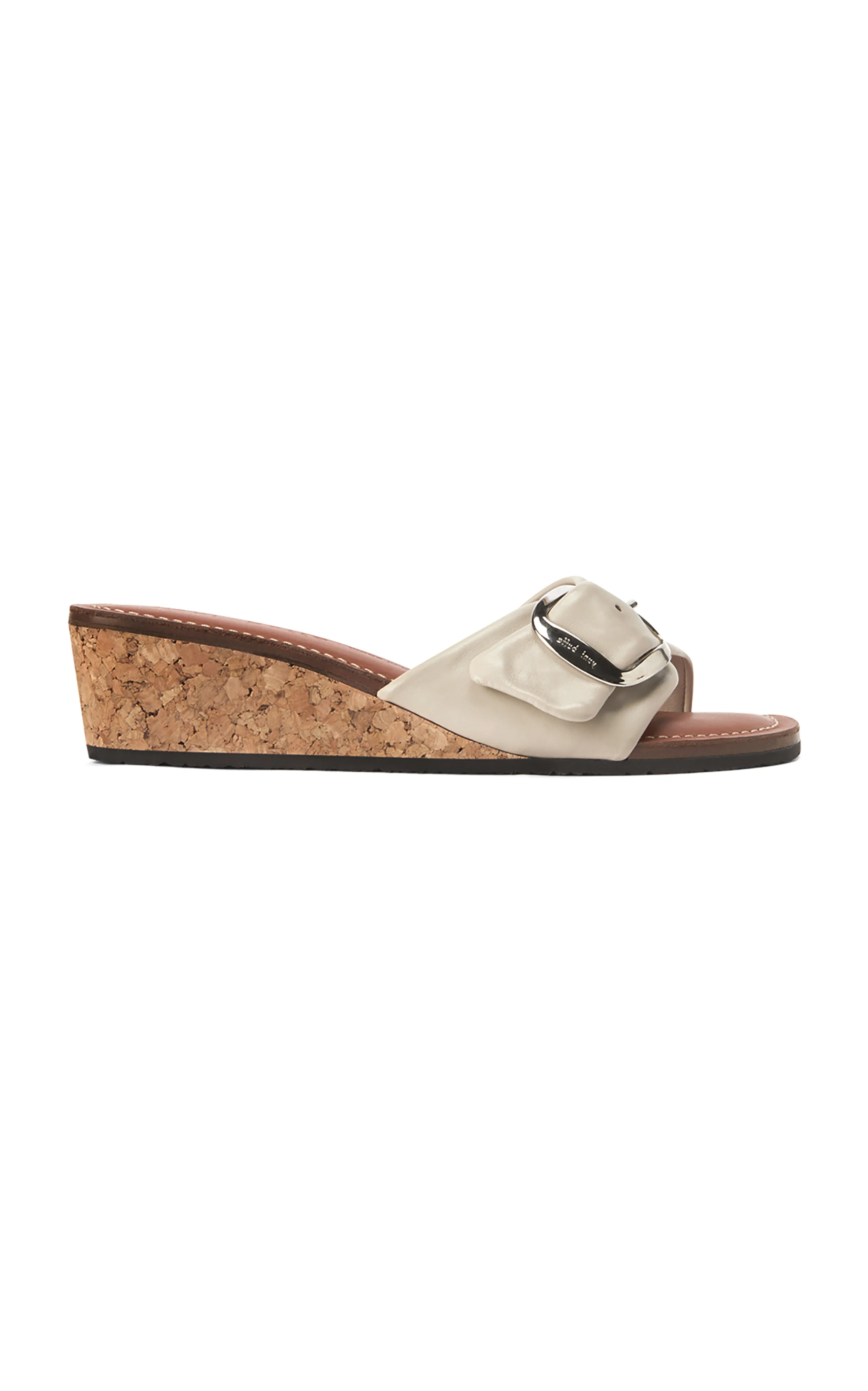 Yuni Buffa Lucca Leather Wedge Sandals